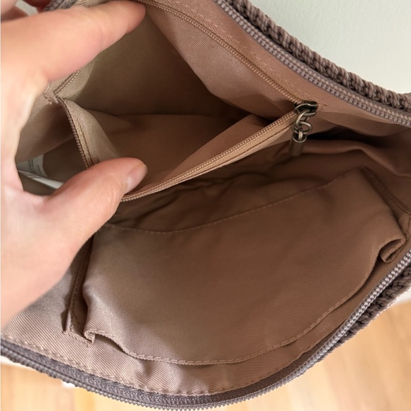 The Sak Tess Sling Crochet Bag - Mushroom - Chocolate/Taupe Brown - Picture 12 of 14